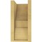 Ekena Millwork 6"W x 6"D x 12"H Wide Ridgewood Rough Cedar Woodgrain TimberThane Corbel, Primed Tan CORUR06X06X12RIDRCPR - alternate 5
